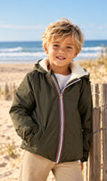 Blouson fourré sherpa enfant – coloris kaki – Southwest