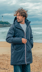 Manteau long épais – coloris marine – Southwest