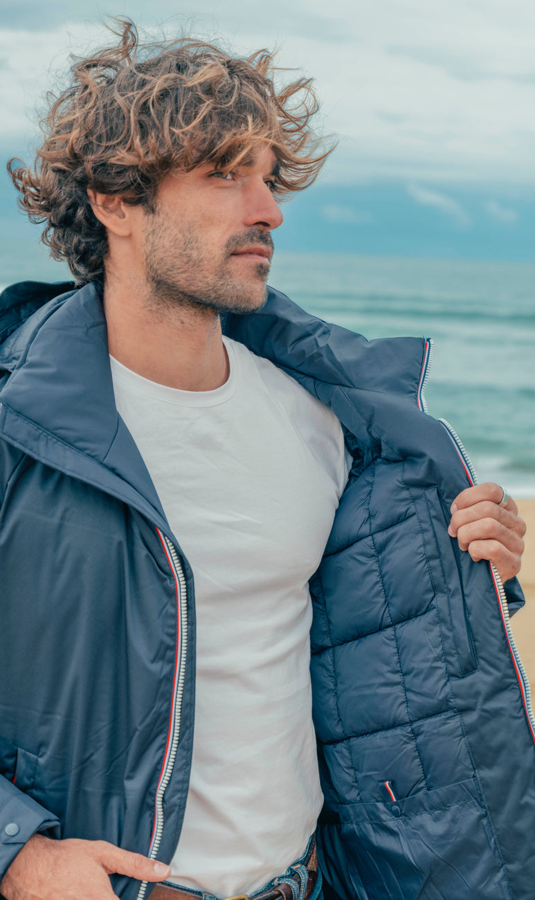 Manteau long épais – coloris marine – Southwest