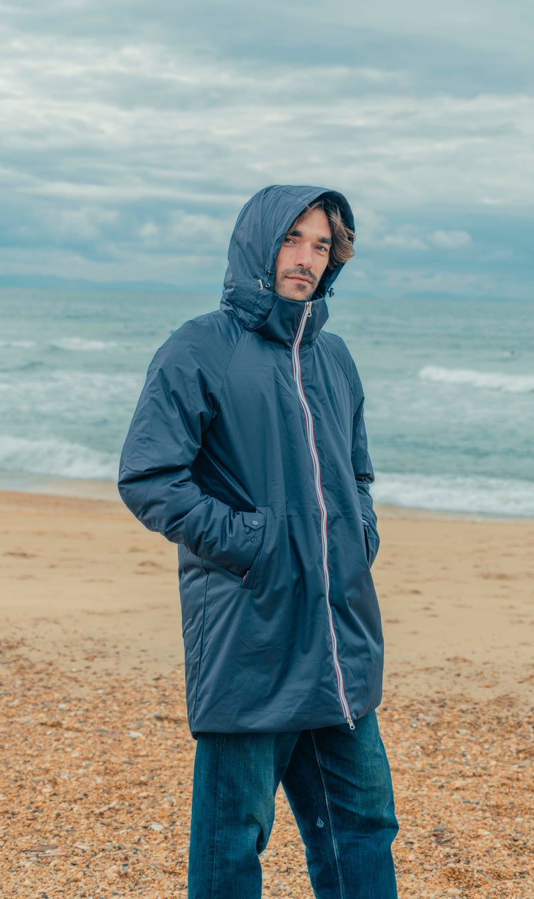 Manteau long épais – coloris marine – Southwest