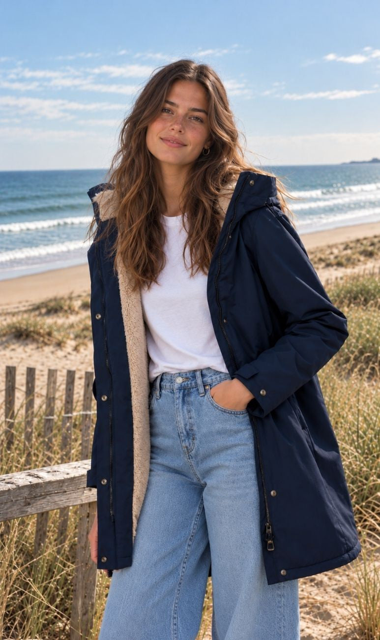 MARINE/BEIGE