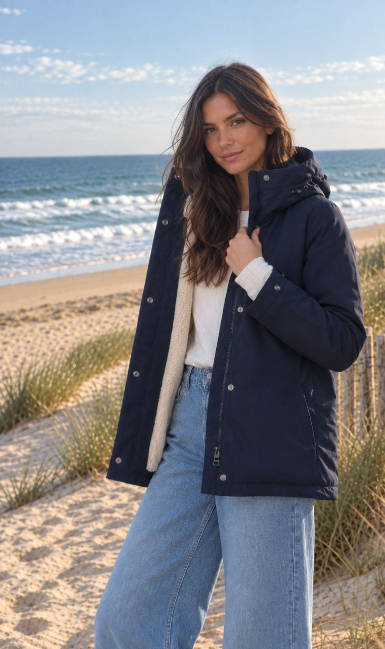 MARINE/BEIGE